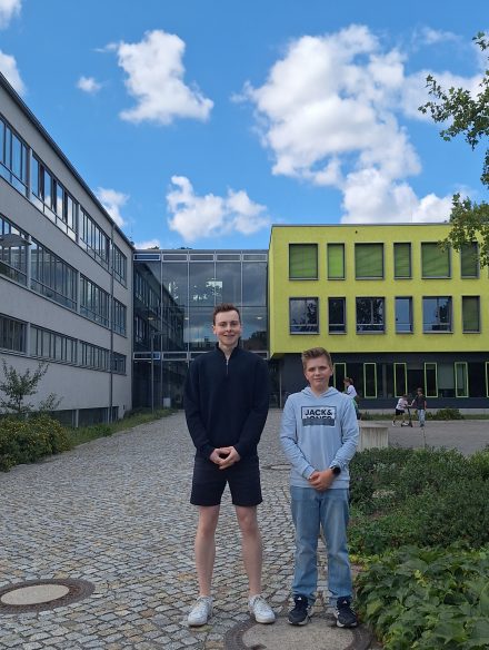 Unsere Schülerratvertreter Gregor und Arthur